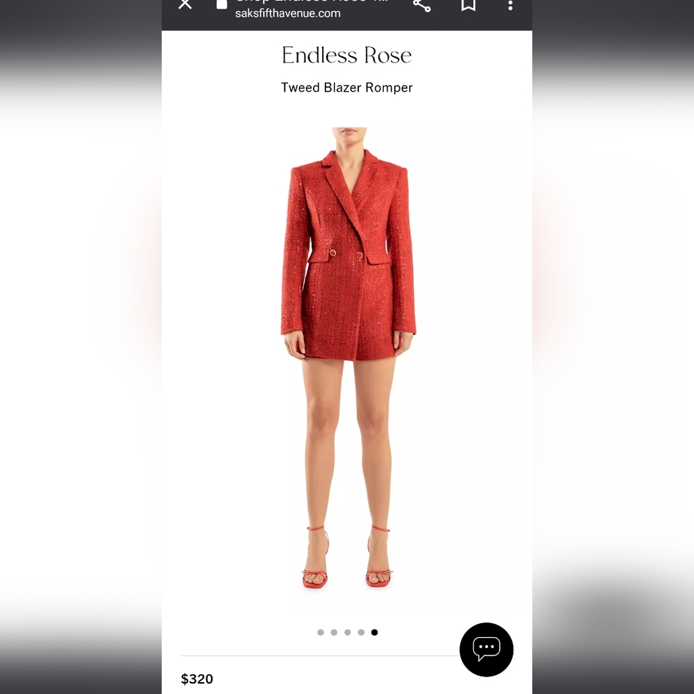 Tweed Blazer Romper